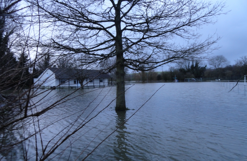 Flooding at Stourpaine 24th December 2013