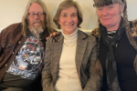 Cllr Pauline Batstone with Tosh and Cath Abbott
