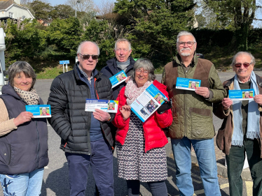 Campaigning in Lyme and Charmouth!